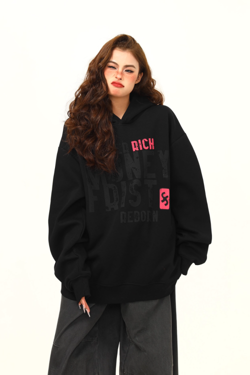 Big Logo Print Hoodie
