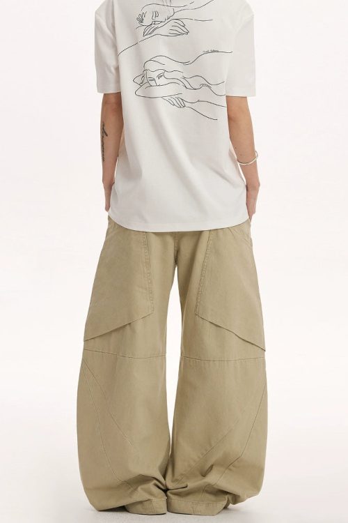 Big Pocket Curve Wide Pants
