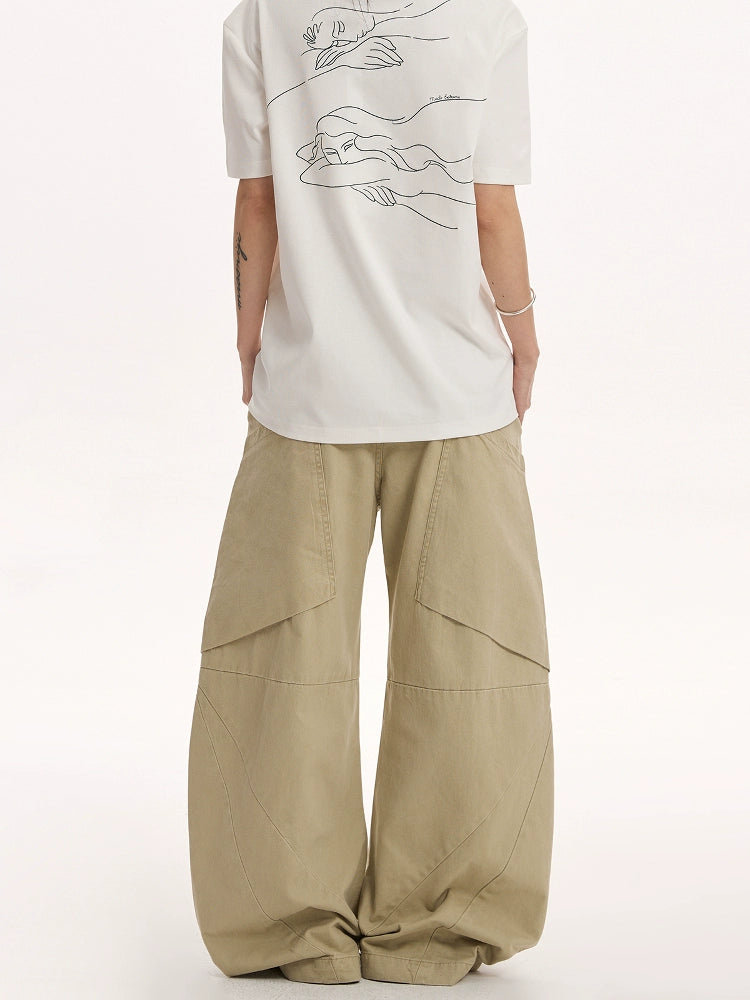 Big Pocket Curve Wide Pants Big Pocket Curve Wide Pants