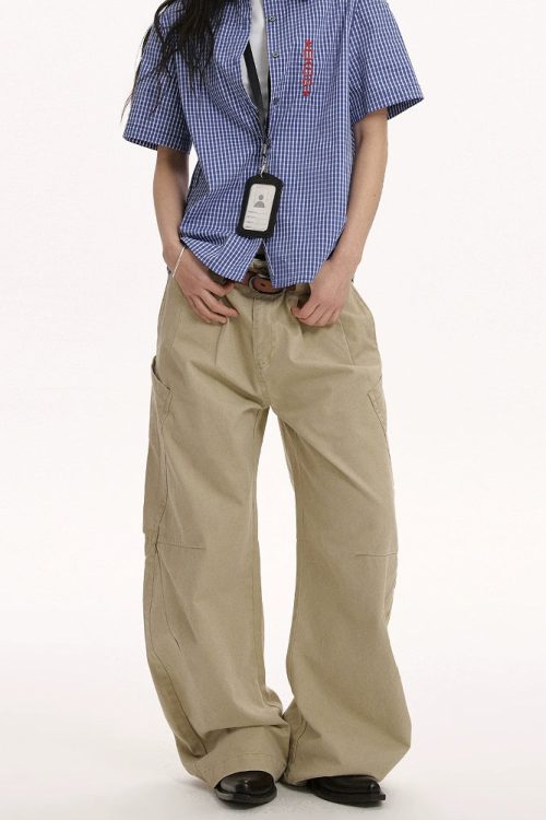 Big Pocket Curve Wide Pants