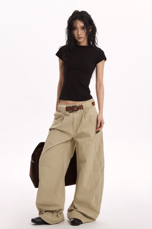 Big Pocket Curve Wide Pants