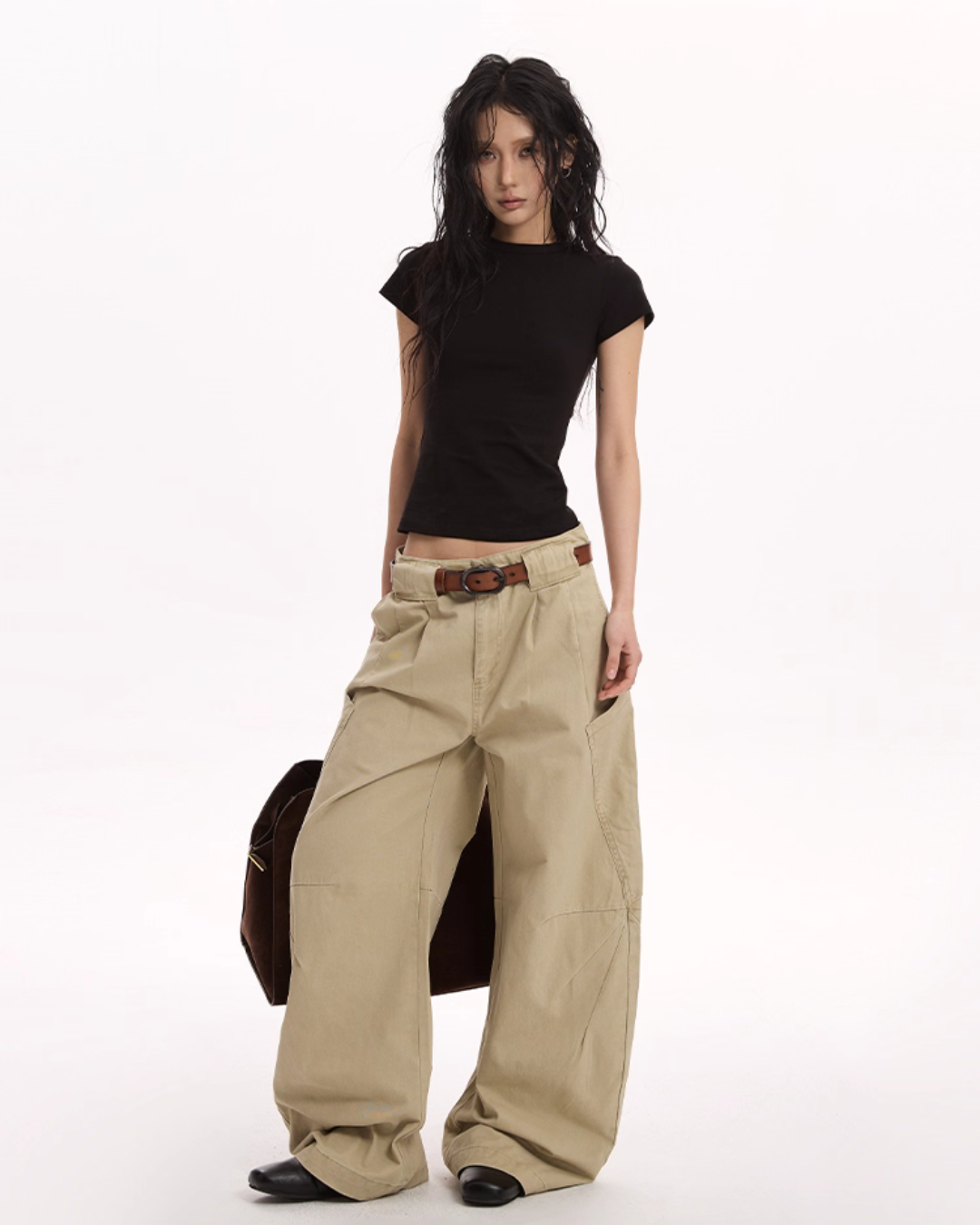 Big Pocket Curve Wide Pants Big Pocket Curve Wide Pants