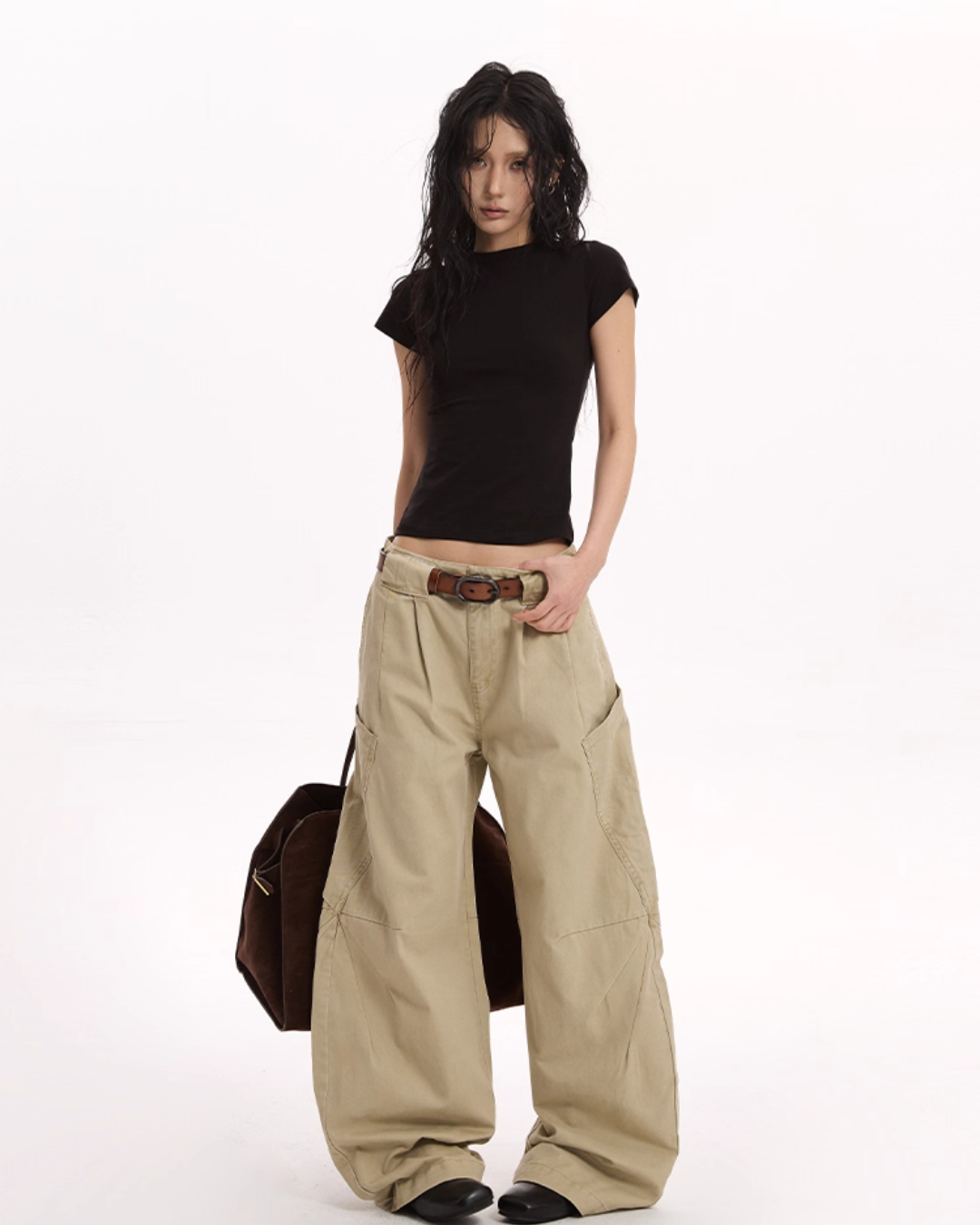Big Pocket Curve Wide Pants Big Pocket Curve Wide Pants