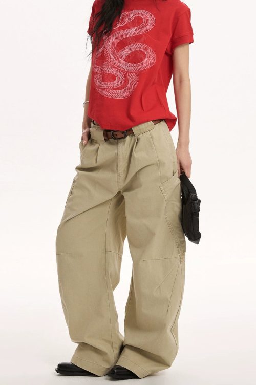 Big Pocket Curve Wide Pants