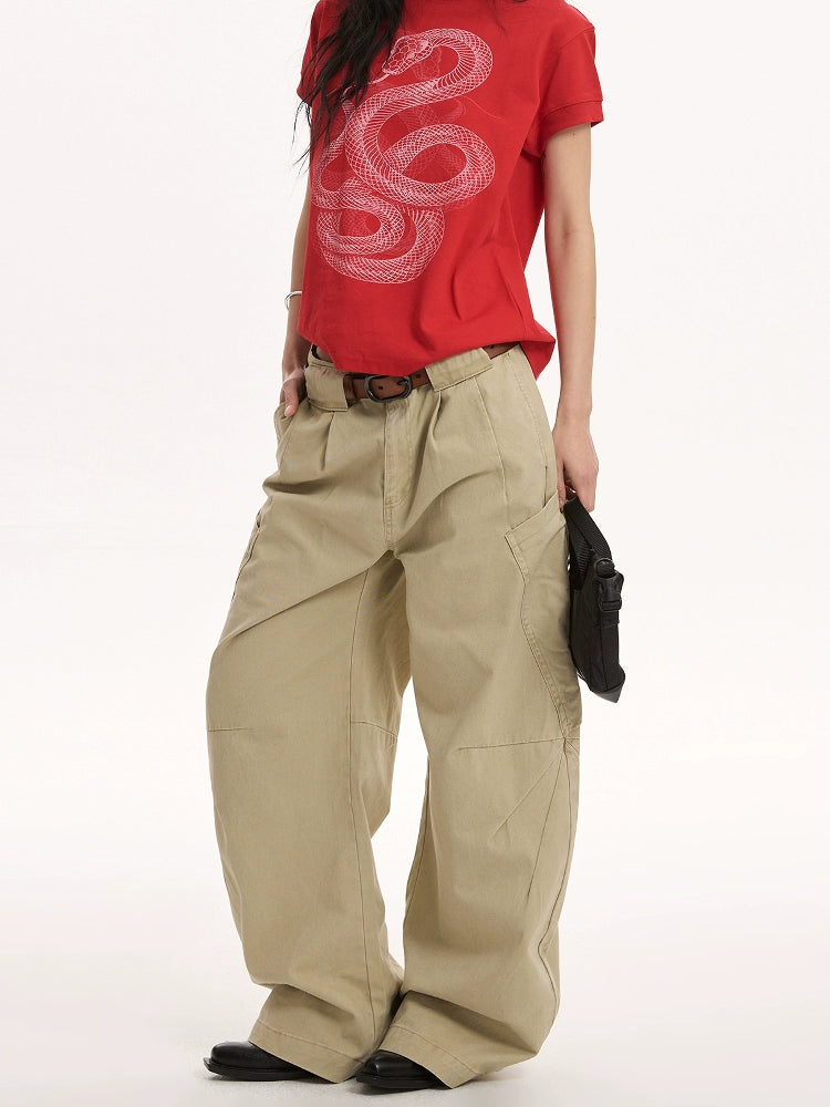 Big Pocket Curve Wide Pants Big Pocket Curve Wide Pants