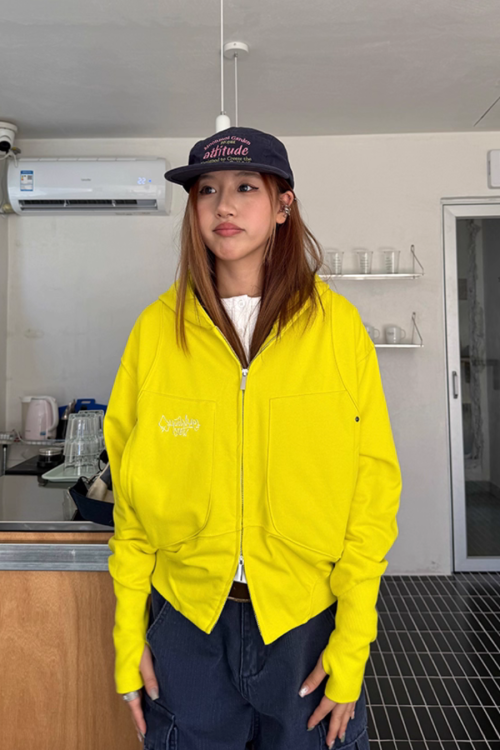 Big Pocket Double Zip Hoodie