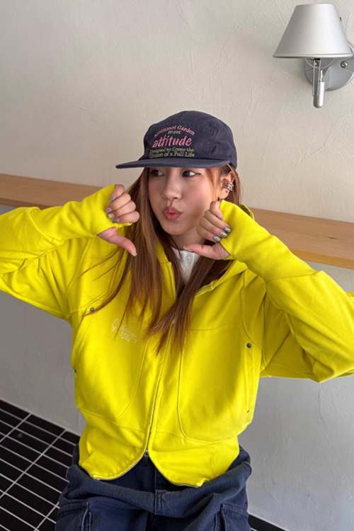 Big Pocket Double Zip Hoodie