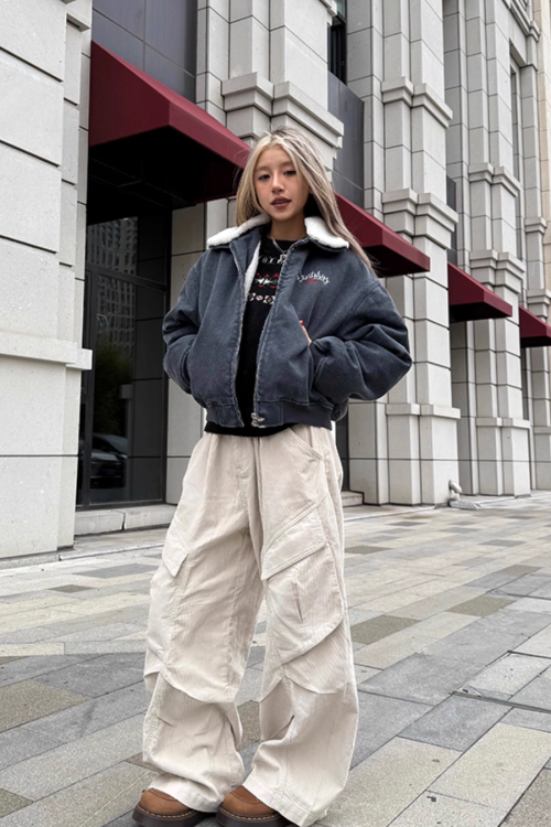 Big Pocket Wide Cargo Pants