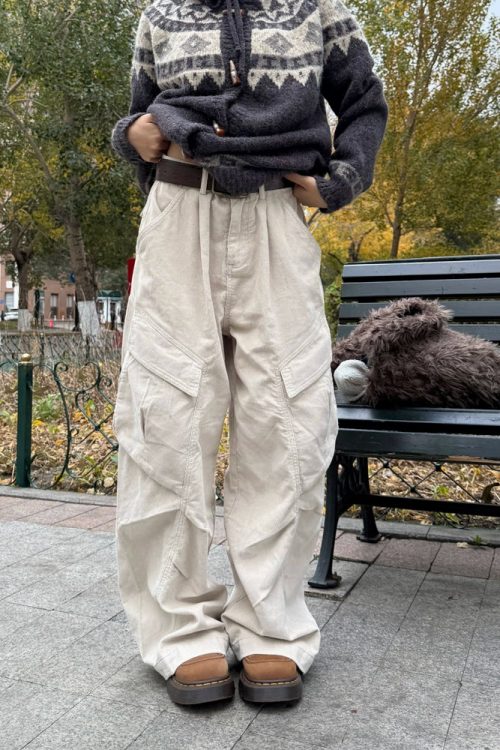 Big Pocket Wide Cargo Pants
