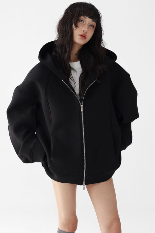 Big Silhouette Zip Hoodie