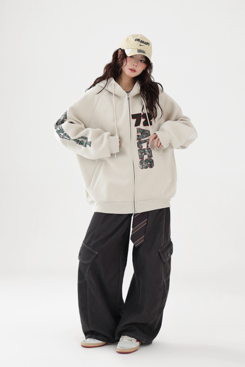 Big Silhouette Zip Hoodie