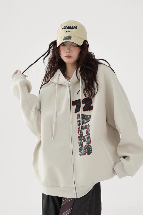 Big Silhouette Zip Hoodie