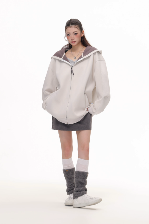 Big Silhouette Zip Hoodie