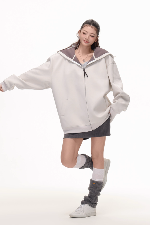 Big Silhouette Zip Hoodie