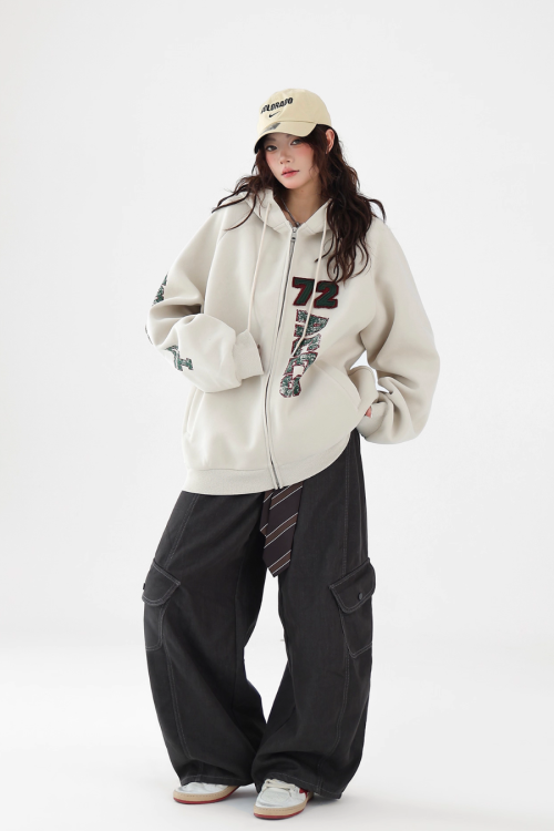 Big Silhouette Zip Hoodie