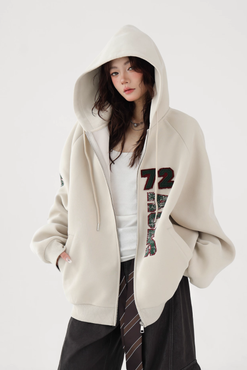 Big Silhouette Zip Hoodie