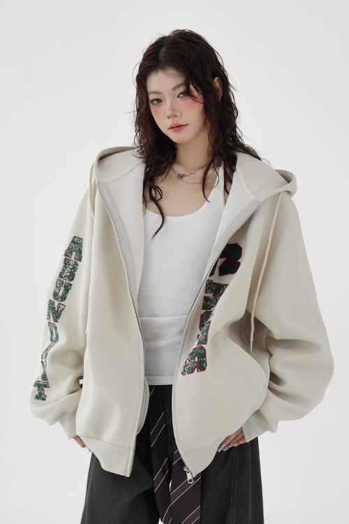 Big Silhouette Zip Hoodie