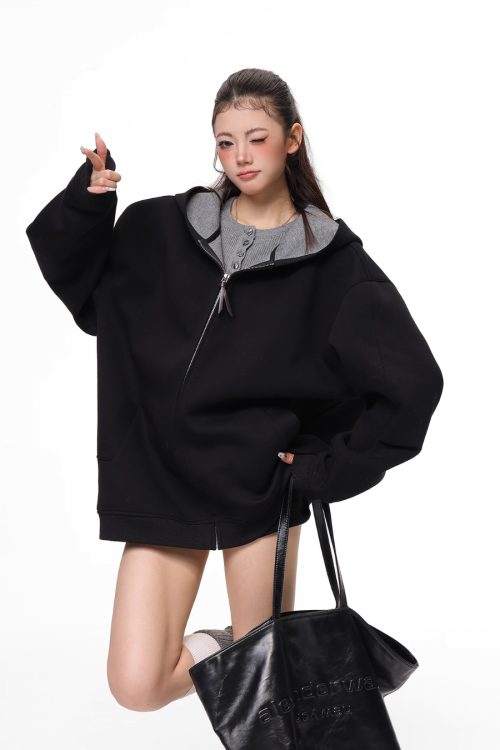 Big Silhouette Zip Hoodie