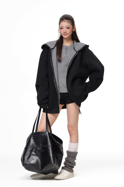 Big Silhouette Zip Hoodie