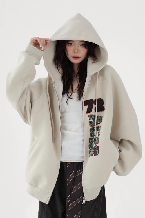 Big Silhouette Zip Hoodie