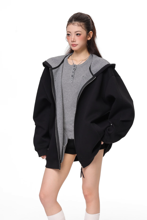 Big Silhouette Zip Hoodie