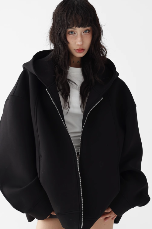 Big Silhouette Zip Hoodie