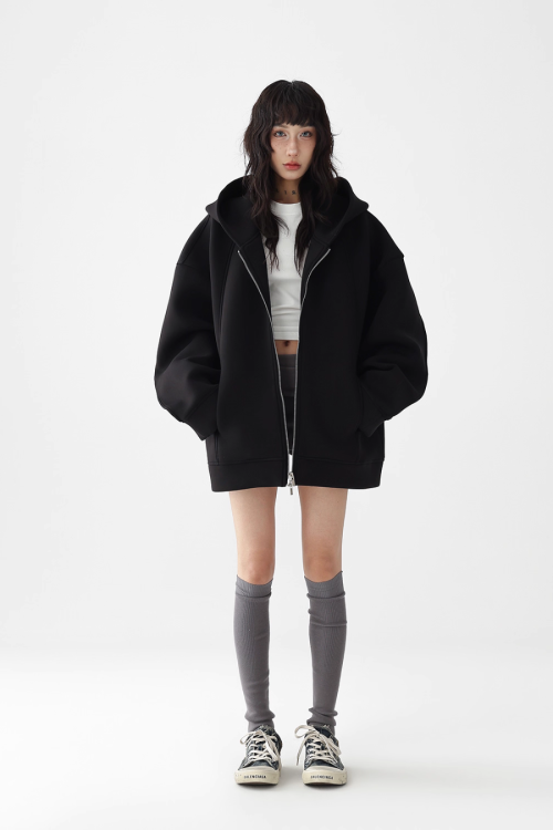 Big Silhouette Zip Hoodie