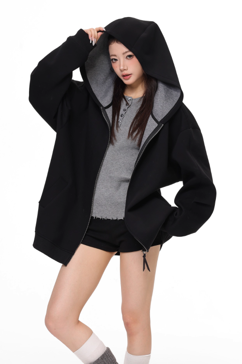 Big Silhouette Zip Hoodie