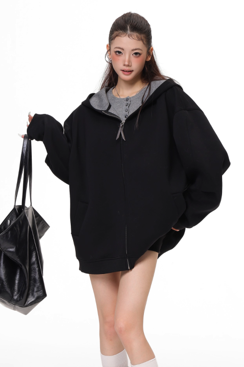 Big Silhouette Zip Hoodie