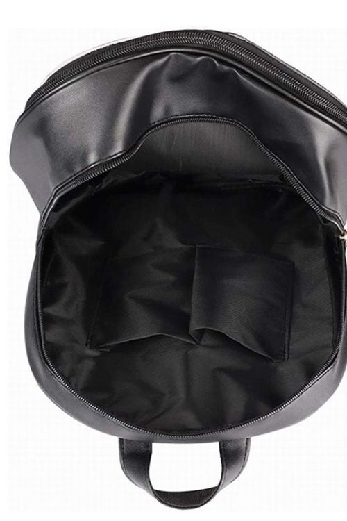 Black Backpack with Clear Window for Photocards and Pins