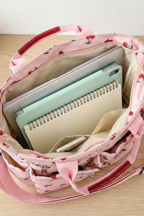 Black Cherry Messenger Bag for Pin Display