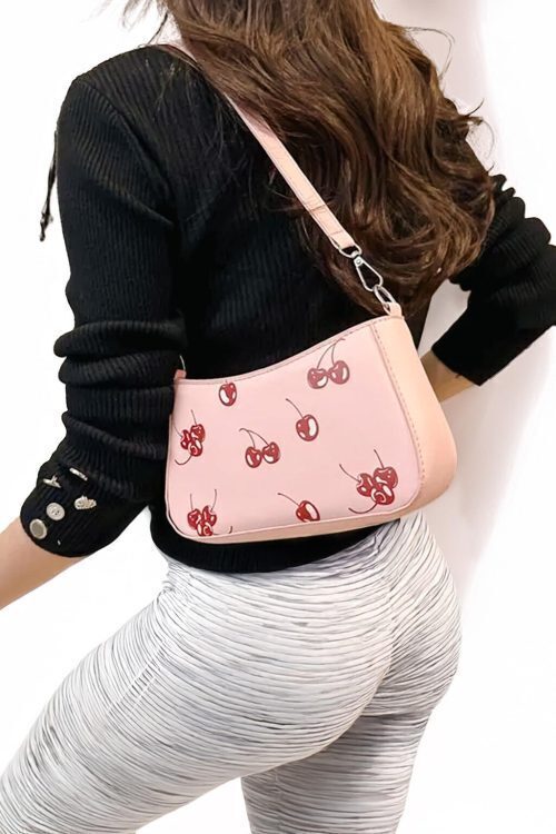 Black Cherry Shoulder Bag for Pin Display