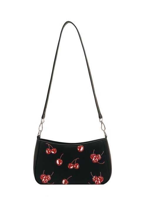 Black Cherry Shoulder Bag for Pin Display