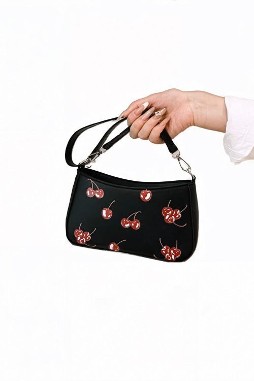 Black Cherry Shoulder Bag for Pin Display