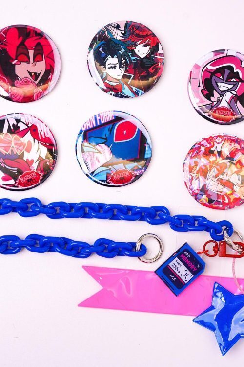 Black Convertible Ita Bag with Clear Window for Pin Display