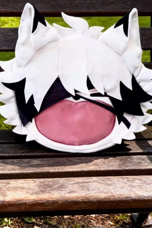 Black Ita Backpack with Clear Window for Plushies and Pins