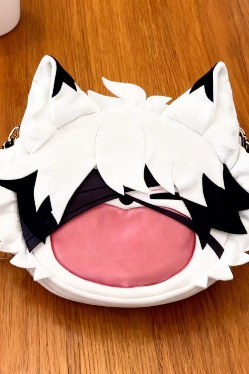 Black Ita Backpack with Clear Window for Plushies and Pins