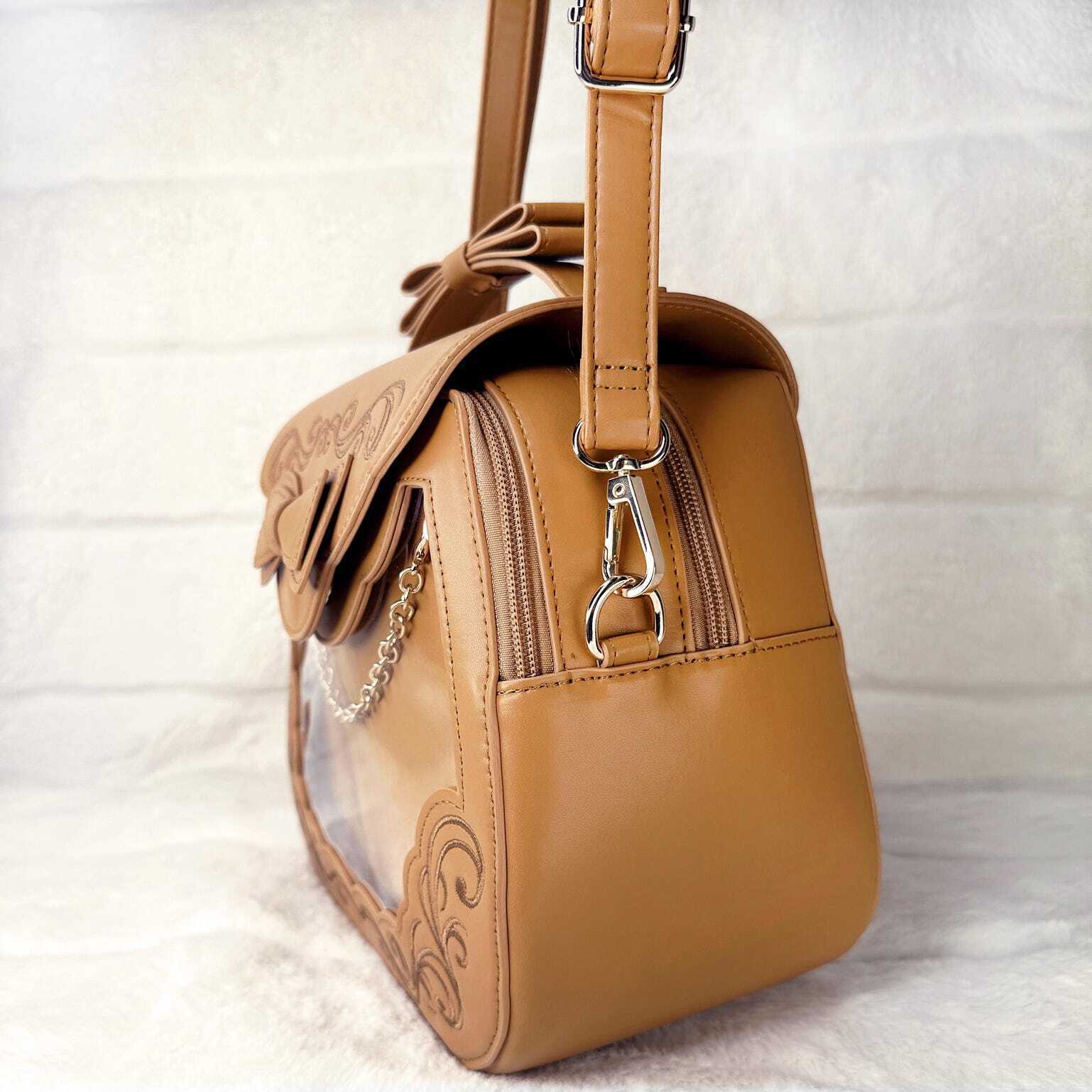 Black Ita Bag with Clear Window for Pin Display Black Ita Bag with Clear Window for Pin Display