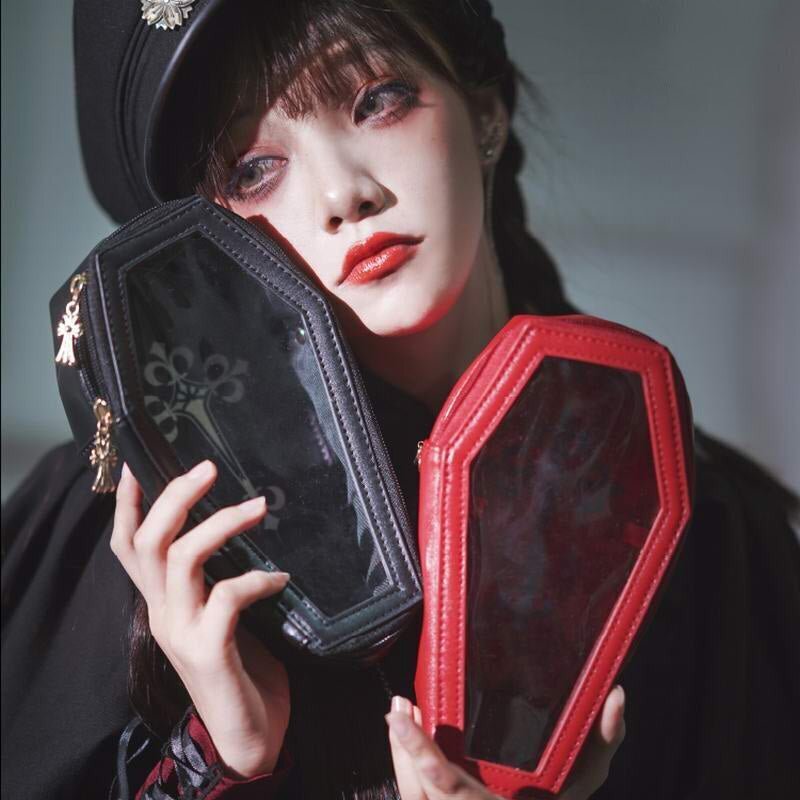 Black Ita Bag with Clear Window for Pin Display Black Ita Bag with Clear Window for Pin Display