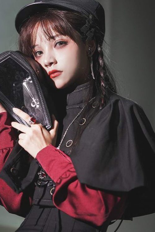 Black Ita Bag with Clear Window for Pin Display