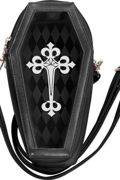 Black Ita Bag with Clear Window for Pin Display