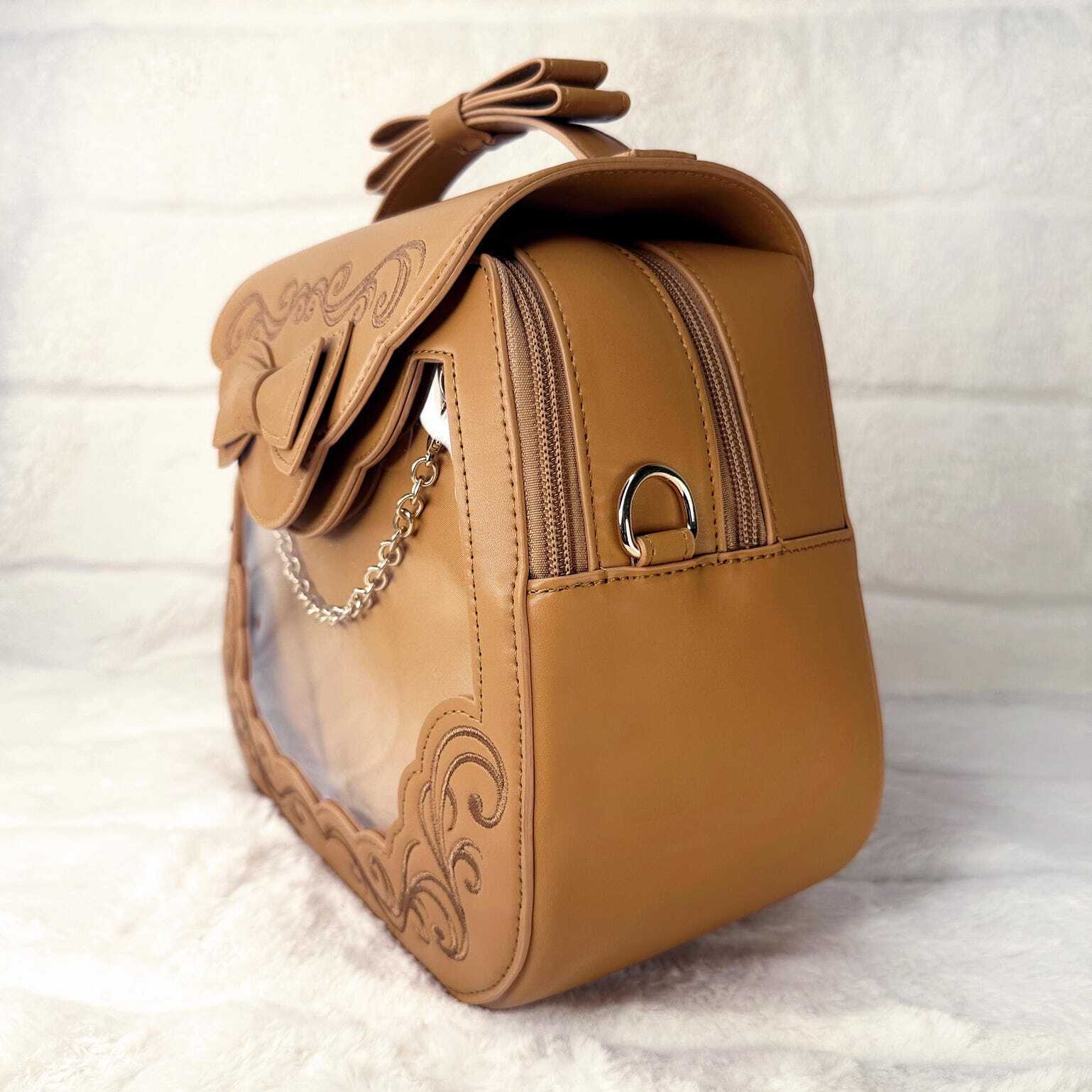 Black Ita Bag with Clear Window for Pin Display Black Ita Bag with Clear Window for Pin Display