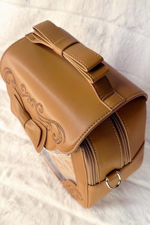 Black Ita Bag with Clear Window for Pin Display