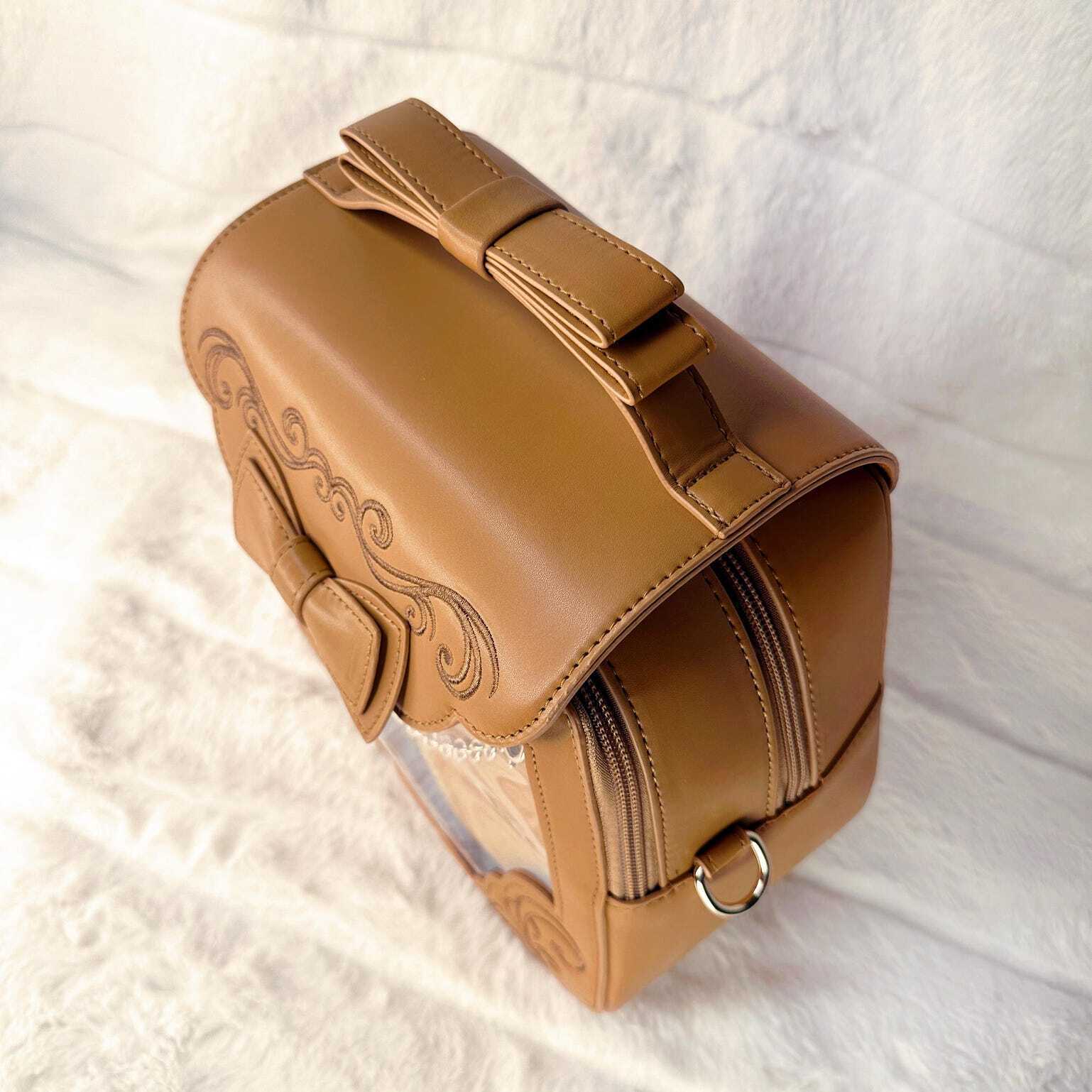 Black Ita Bag with Clear Window for Pin Display Black Ita Bag with Clear Window for Pin Display