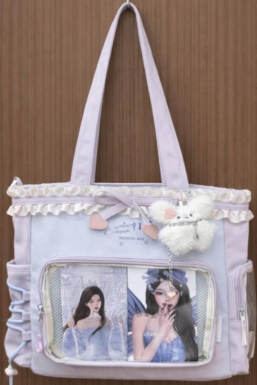 Black Ita Shoulder Bag for Pin Display