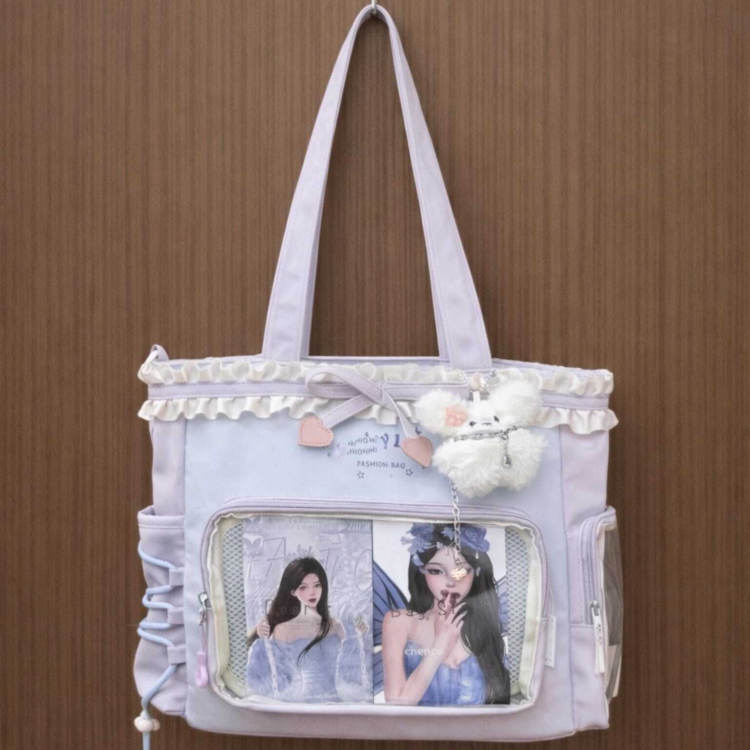 Black Ita Shoulder Bag for Pin Display Black Ita Shoulder Bag for Pin Display