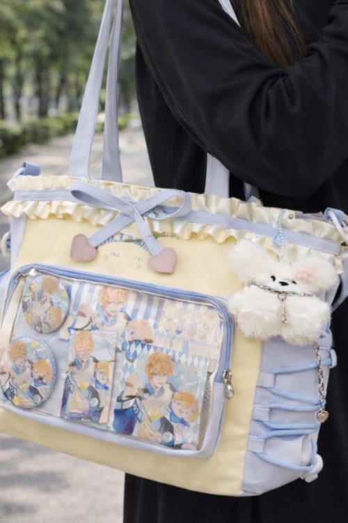 Black Ita Shoulder Bag for Pin Display