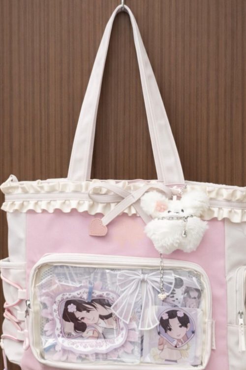 Black Ita Shoulder Bag for Pin Display