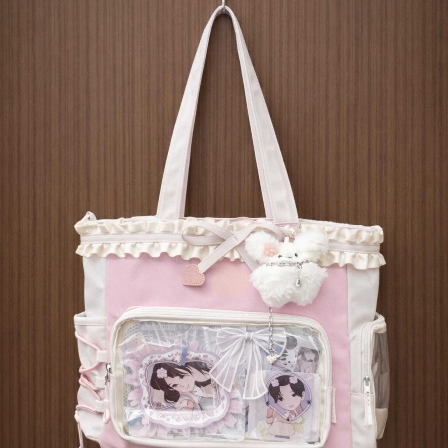 Black Ita Shoulder Bag for Pin Display Black Ita Shoulder Bag for Pin Display