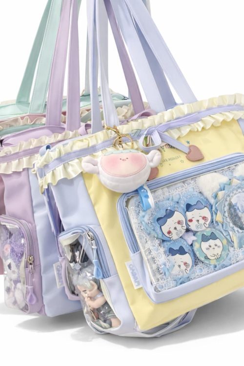 Black Ita Shoulder Bag for Pin Display